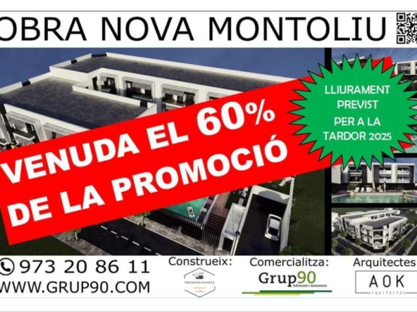 Imagen 1 de RESIDENCIAL MONTOLIU. PISOS DE 3 HABITACIONES. CON PARKING Y TRASTERO DESDE 145.000€