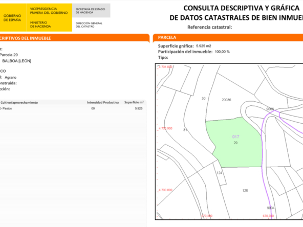 Imagen 1 de Parcela en Venta en Balboa León