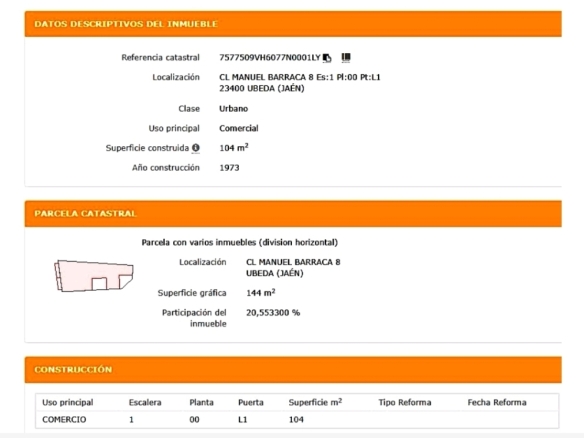 Imagen 2 de Local comercial en Venta en Ubeda Jaén