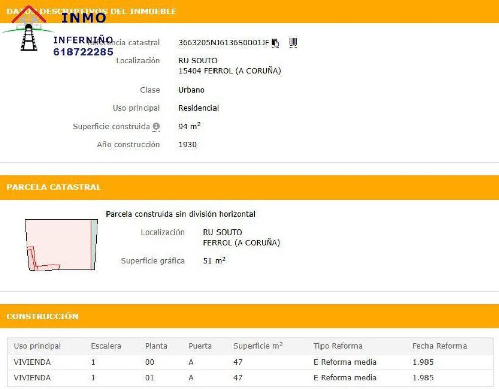 Imagen 3 de Casa-Chalet en Venta en Ferrol La Coruña Ref: 437960