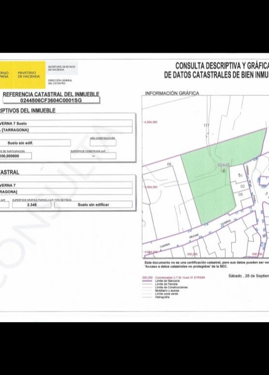 Imagen 3 de Solar urbano en Venta en Alforja Tarragona