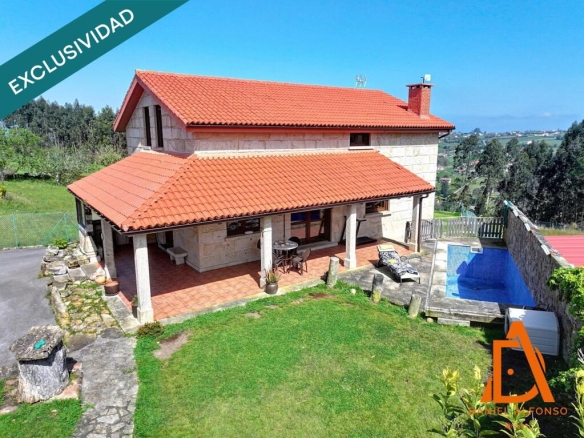 jardín y piscina a 5 min de la playa y 15 de gijón