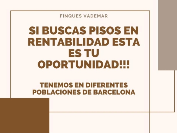 Imagen 1 de PISO EN SABADELL CON RENTABILIDAD - El Club del Propietario Imagen 1 de PISO EN SABADELL CON RENTABILIDAD