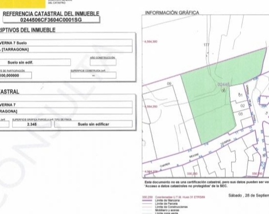 Imagen 3 de Solar urbano en Venta en Alforja Tarragona