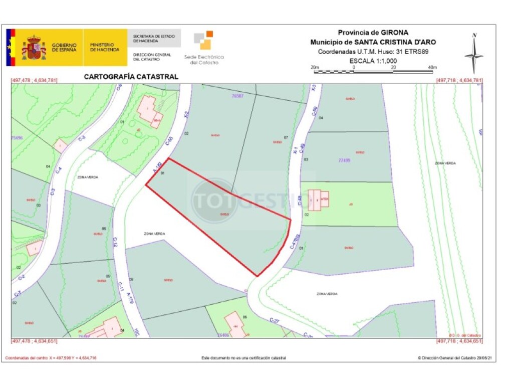 Imagen 2 de Parcela en Venta en Santa Cristina D Aro Girona