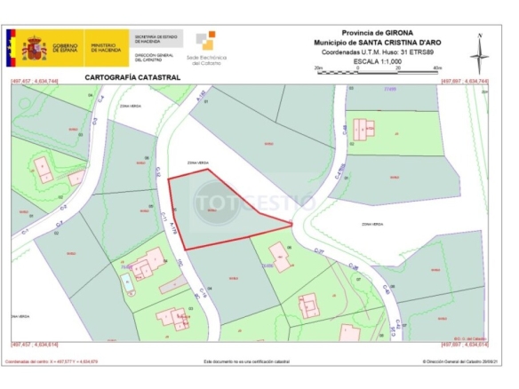 Imagen 2 de Parcela en Venta en Santa Cristina D Aro Girona
