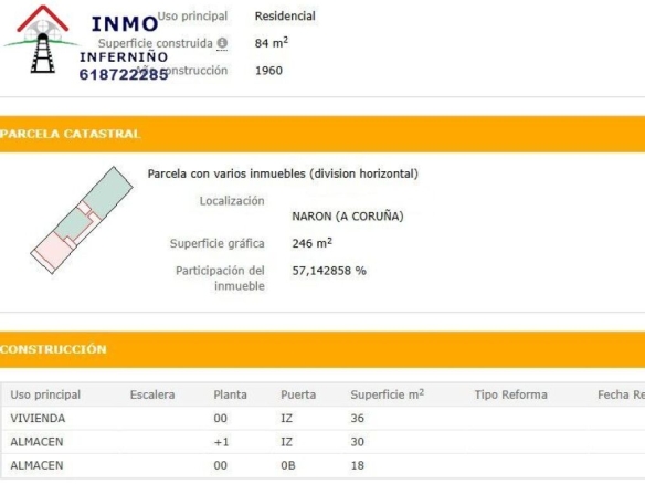 Imagen 2 de Casa-Chalet en Venta en Naron La Coruña Ref: 438089