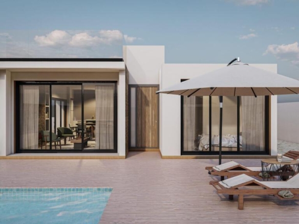 Imagen 3 de VILLA DE ESTILO IBICENCO CON PISCINA PRIVADA EN FORTUNA (MURCIA)