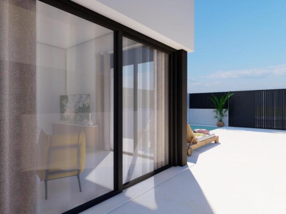 Imagen 2 de Elegantes villas adosadas de obra nueva con piscina privada cerca del mar en Santiago de la Ribera