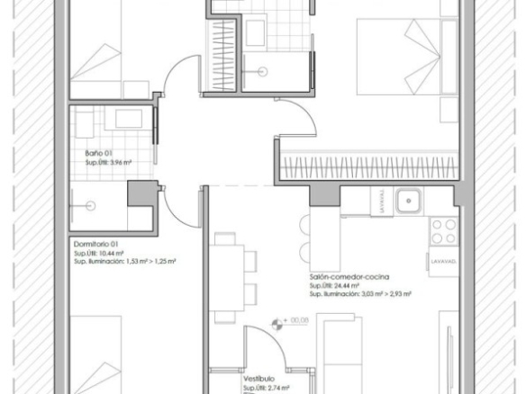 Imagen 2 de Piso a estrenar 3 hab