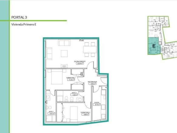 Imagen 1 de PISO DE DOS DORMITORIOS Y DOS BAÑOS