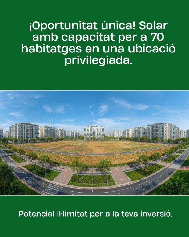 Imagen 1 de Se vende solar edificable en Parc de L'Aigua - Lleida.