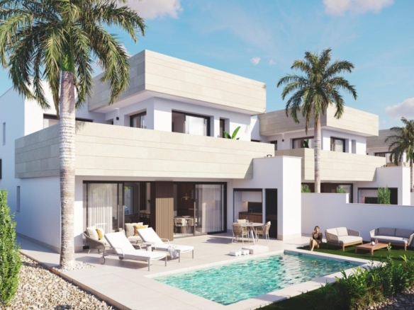 Imagen 4 de Villas modernas de obra nueva a 750 metros del mar en Santiago de la Ribera