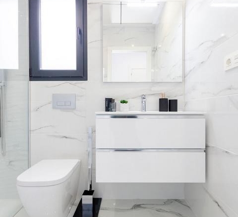 de 106m2 con 3 dormitorios y 3 baños