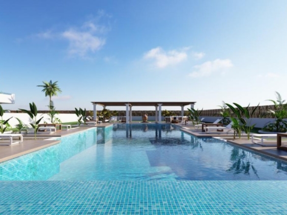 de 80m2 con 3 dormitorios y 2 baños con plaza de garaje