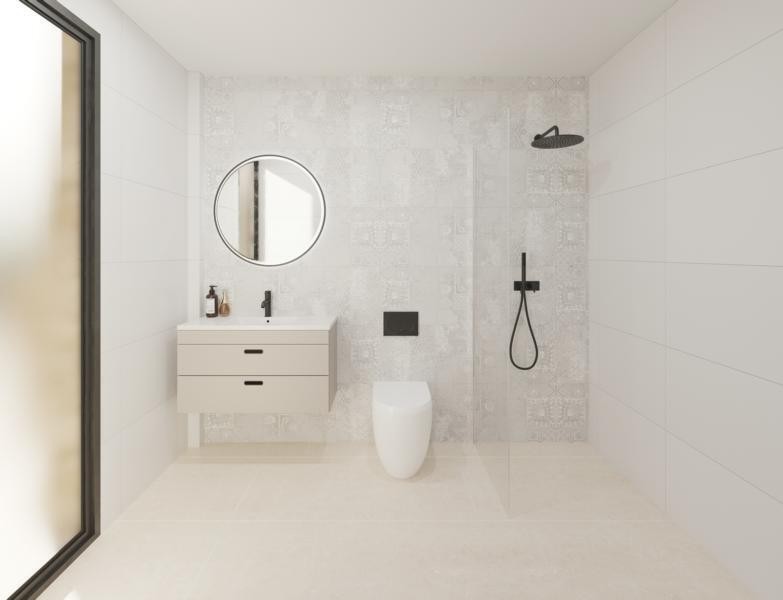 de 117m2 con 3 dormitorios y 2 baños