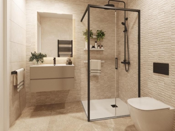 de 104m2 con 3 dormitorios y 2 baños