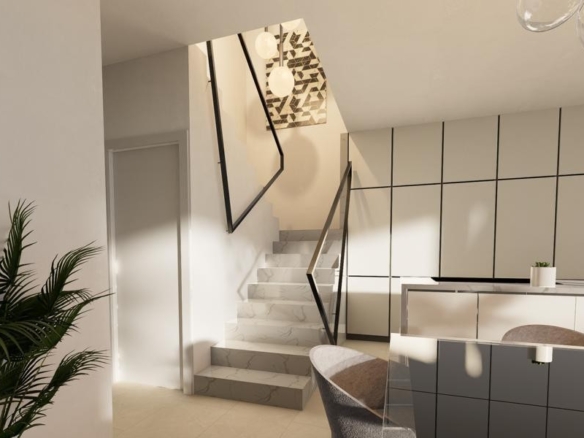 de 113m2 con 3 dormitorios y 3 baños