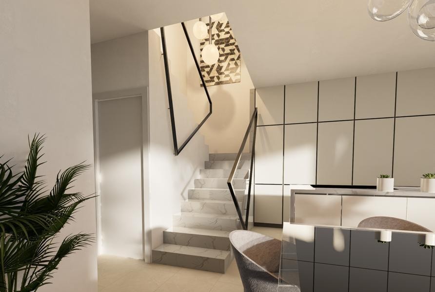 de 113m2 con 3 dormitorios y 3 baños