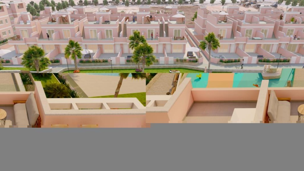 de 77m2 con 3 dormitorios y 2 baños con plaza de garaje