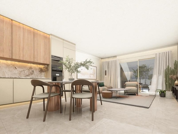 de 89m2 con 3 dormitorios y 2 baños con plaza de garaje