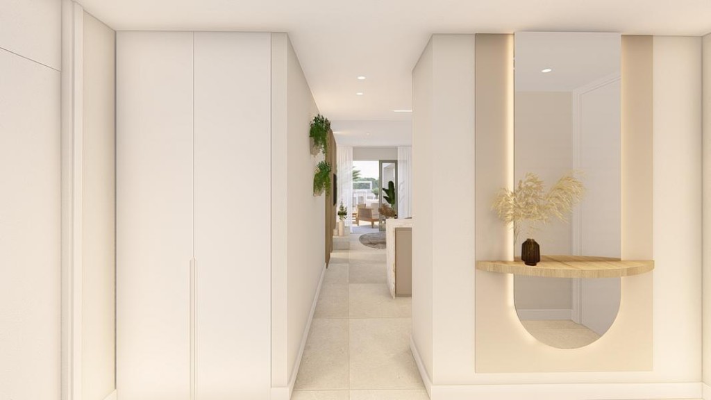 de 74m2 con 2 dormitorios y 2 baños