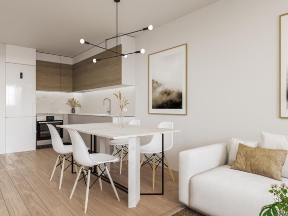 de 128m2 con 2 dormitorios y 2 baños con plaza de garaje