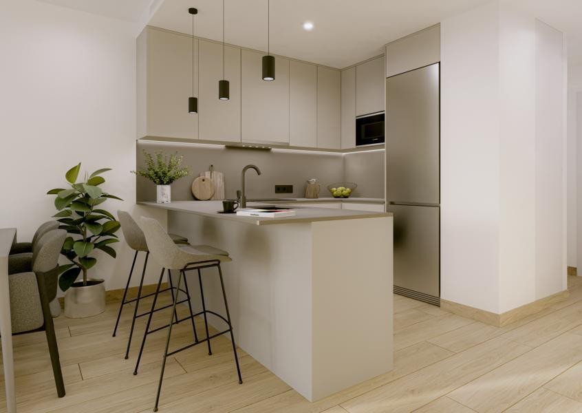 de 105m2 con 3 dormitorios y 2 baños con plaza de garaje