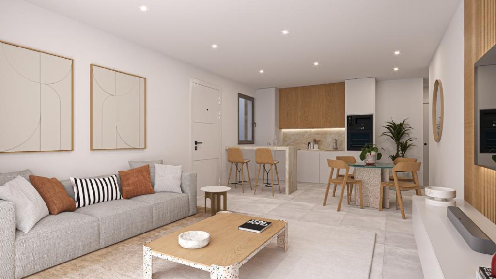 de 88m2 con 3 dormitorios y 2 baños