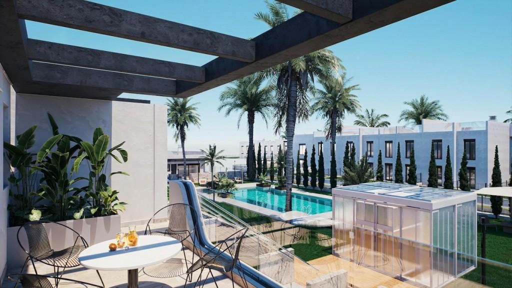 Imagen 4 de Residencial con bungalows nuevos con jardín o solárium cerca de la playa en Pilar de la Horadada