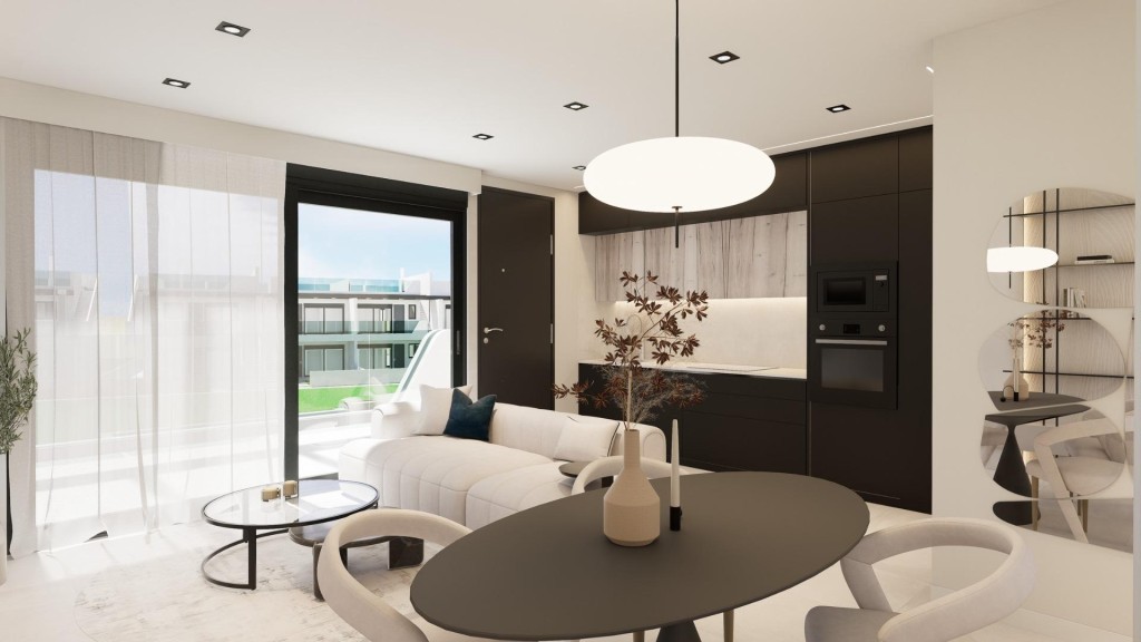 Imagen 1 de Residencial con bungalows nuevos con jardín o solárium cerca de la playa en Pilar de la Horadada