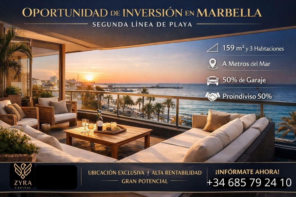 Imagen 1 de OPORTUNIDAD DE INVERSIÓN EN MARBELLA CENTRO– SEGUNDA LÍNEA DE PLAYA