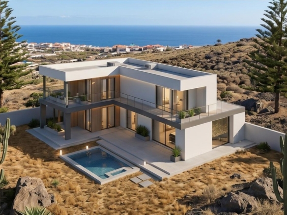 Imagen 2 de Obra Nueva – Villa de Lujo Turn-Key con Piscina Infinita y Vistas al Mar | Candelaria