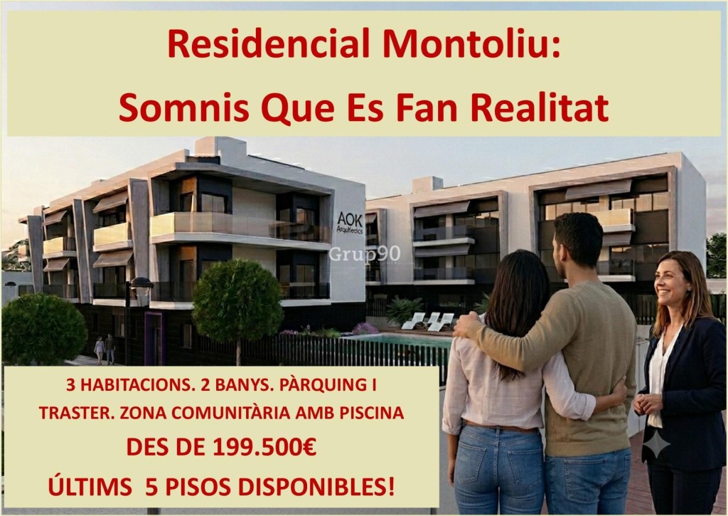 Imagen 1 de MONTOLIU. PISO DE 127 M2 CON 3 HABITACIONES Y 2 BAÑOS. TERRAZA PRIVADA 37 M2
