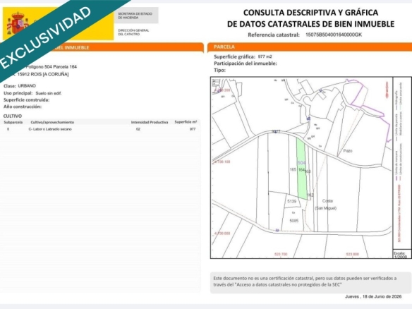 Imagen 3 de Parcelas urbanas en venta en Rois