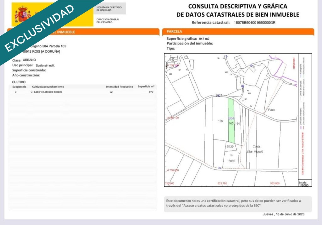 Imagen 4 de Parcelas urbanas en venta en Rois