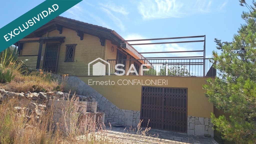 Imagen 1 de Finca rustica 14000 mts con casa de madera 96 mts especial para pasar fin de semanas .vistas espectaculares al mar en Alcanar