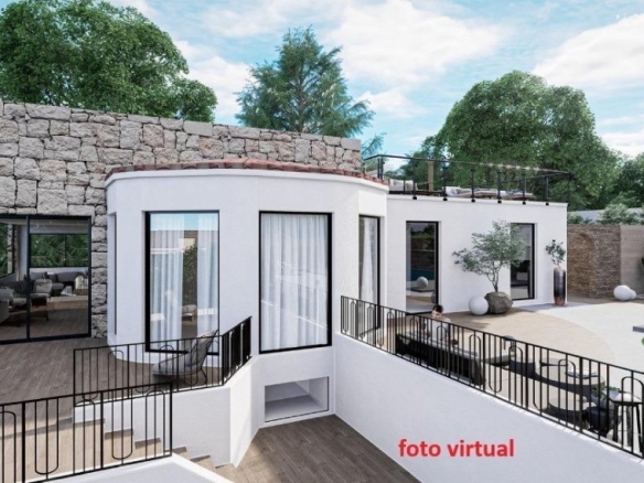 Imagen 2 de Exclusiva villa de obra nueva integral con vistas al mar en Pueblo Acantilado – El Campello