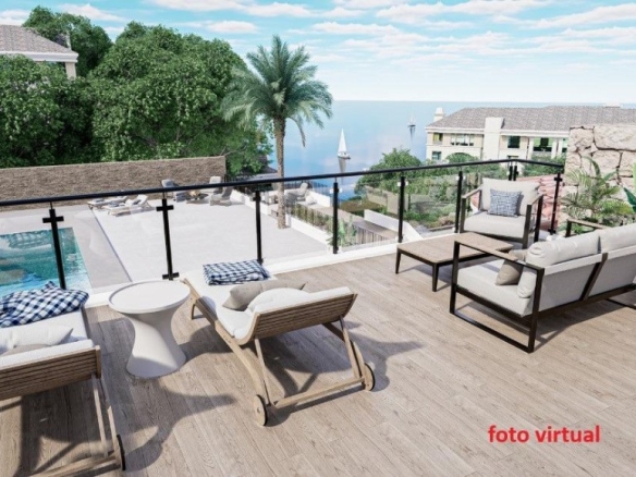 Imagen 1 de Exclusiva villa de obra nueva integral con vistas al mar en Pueblo Acantilado – El Campello