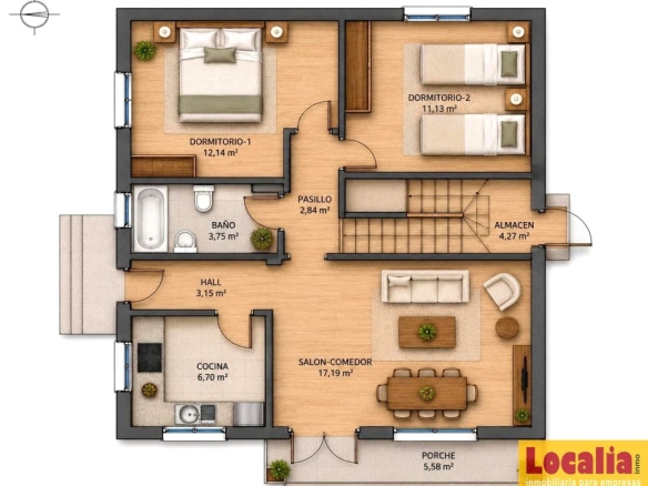 Imagen 3 de Chalet unifamiliar con jardín privado en Villarcayo