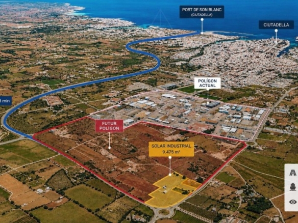 Imagen 1 de Parcela industrial estratégica en la futura ampliación del Polígono Industrial de Ciutadella