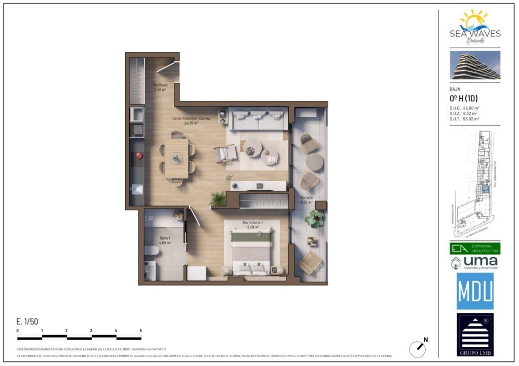 Imagen 2 de TIPO 0H - 1 DORMITORIO
