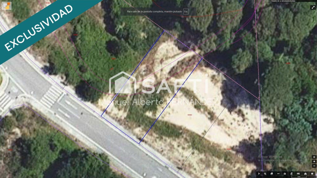 Imagen 3 de Parcela edificable de 572 m² con 37 m de profundidad en Fogars de la Selva