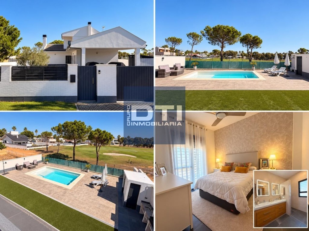 Imagen 1 de Chalet en venta o alquiler con piscina y vistas al campo de golf en La Monacilla