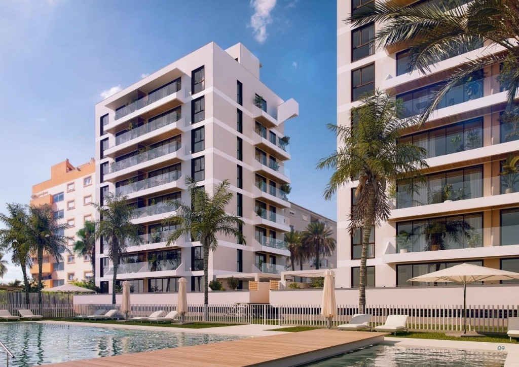 Imagen 2 de Residencial de nueva construcción en Guardamar del Segura con piscina spa gimnasio y coworking cerca del mar