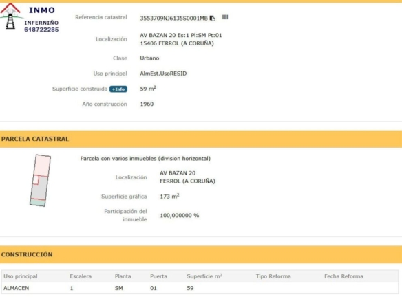 Imagen 2 de Edificio Viviendas en Venta en Ferrol La Coruña Ref: 438585