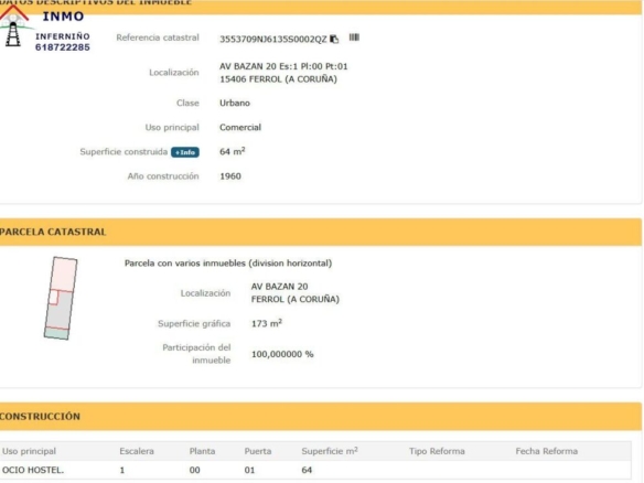 Imagen 3 de Edificio Viviendas en Venta en Ferrol La Coruña Ref: 438585