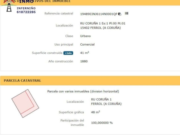 Imagen 4 de Local comercial en Venta en Ferrol La Coruña Ref: 438574