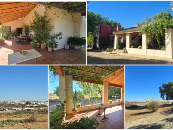 Imagen 1 de Magnífica casa de campo con piscina y vistas a Moguer