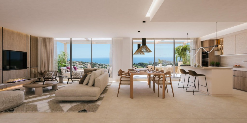 Imagen 1 de ÁTICO DÚPLEX 3 Dorm. Amplia Terraza en Benalmádena con VISTAS AL GOLF y MAR!!!